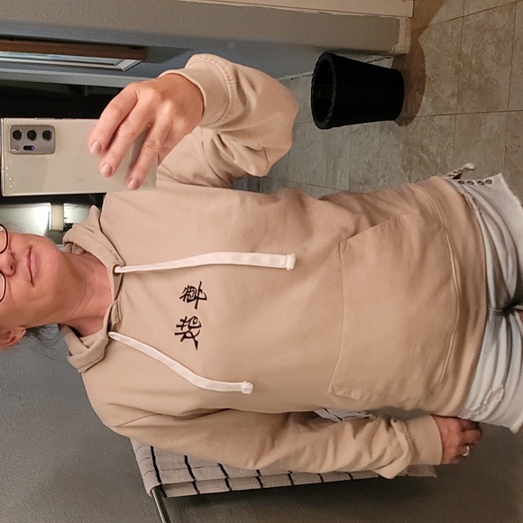 STUNNING NEW BLIND ROOSTER ROSE EMBROIDED HOODIE - Picture 4 of 7